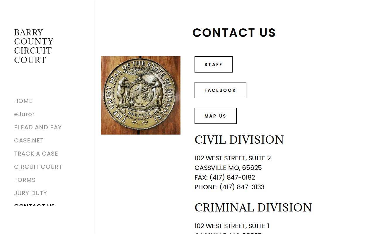 Barry County criminal court case Circuit Clerk contact