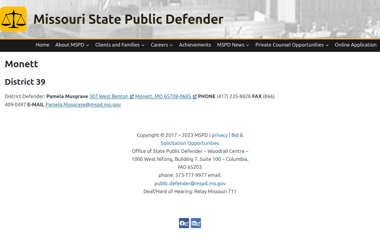 Barry County criminal court records District 39 public defender